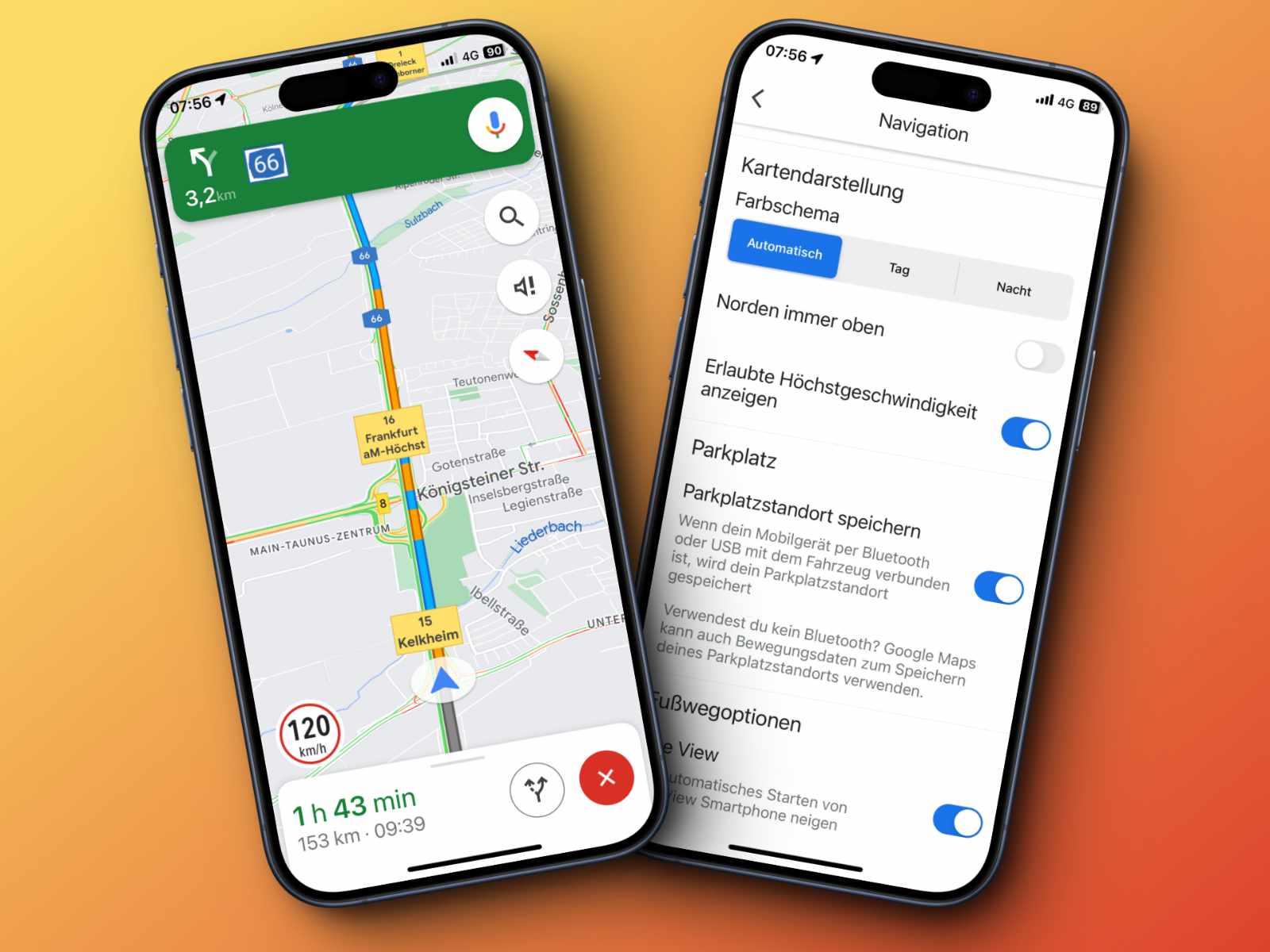 Neue Funktion bei Google Maps: Erlaubte Höchstgeschwindigkeit jetzt in Echtzeit angezeigt